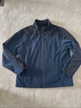 Van Heusen Navy and Charcoal Lightweight Softshell Jacket